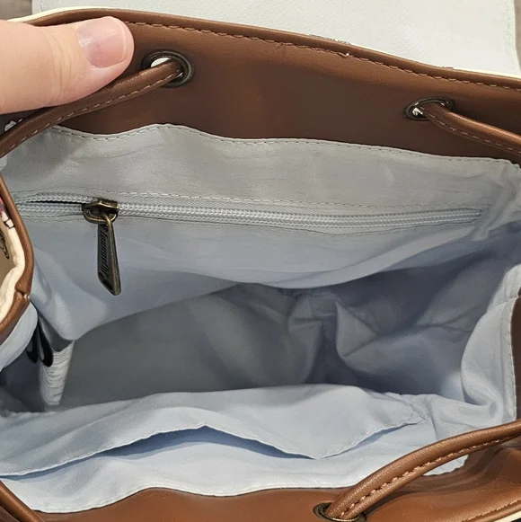 Loungefly Disney Winnie Pooh Character Cream & Brown Print Backpack - Picture 7 of 16